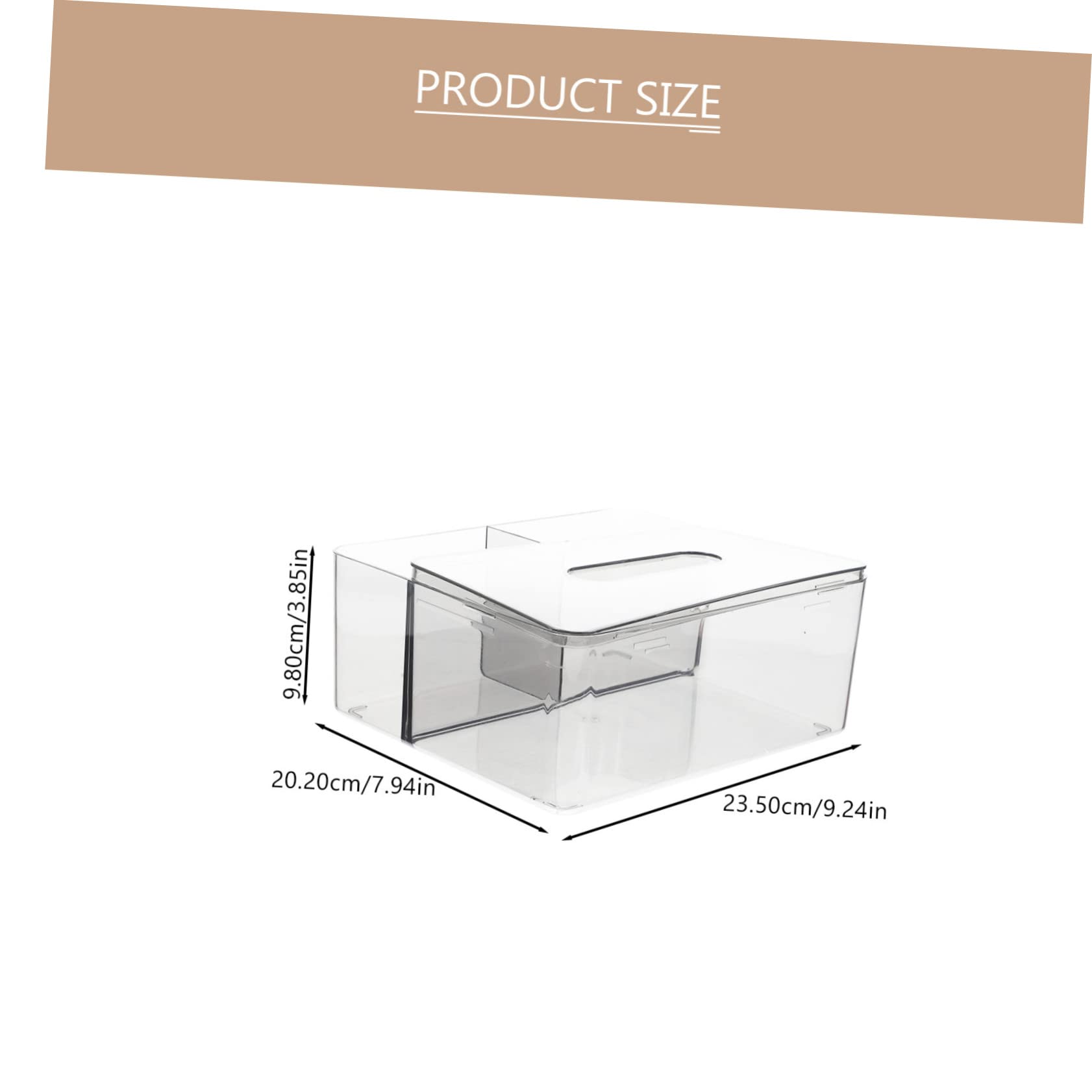 MUCKLILY Sturdy Material Tissue Box Cover Napkin Holder for Office Home Car Modern Design (Blue)