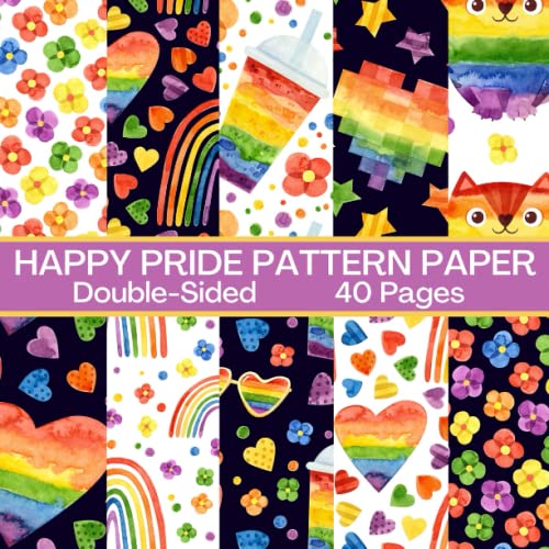 Double-Sided Pride Pattern Paper