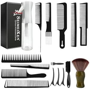 Amazon.com : SEIMEIKEN 16 PCS Professional Barber Accessories & Hair ...
