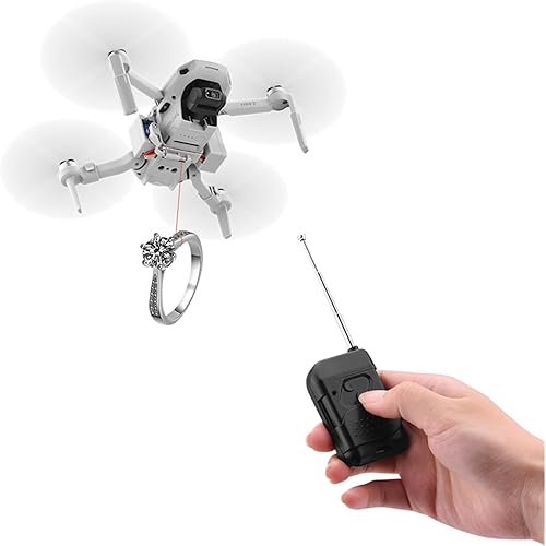 Miniatura 5 de Sistema de lanzamiento de aire para DJI Mavic Pro23AIR 2MINI 12SEMINI 3 Drone pesca cebo anillo de boda regalo lanzamiento de rescate (color  para