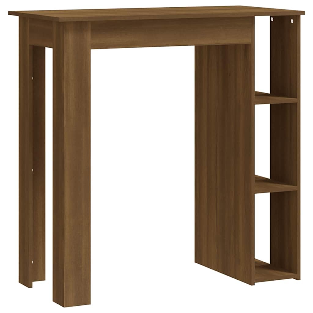 Table de bar en chêne marron, créez un coin bistrot à la maison