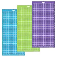 Euablfo 3 Stück Schneidematte, 30,5 x 61 cm Ersatz Schneidematte, Schneideunterlage Basteln, Selbstklebende Schneidematten für Cricut Maker/Explore Air 2 Zubehör