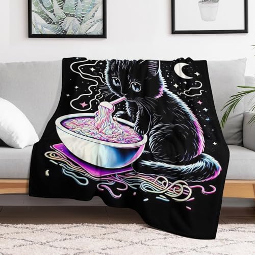 Couverture chat flanelle chaude plaid lit 150x200 couverture molleton doux toute saison