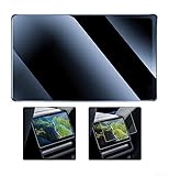 Feeshoppher Protector de pantalla de vidrio templado de dureza 9H, película transparente para Tesla Model Y Juniper 2025 y Model 3 2024 2025, consola central de control de clima trasero, alta