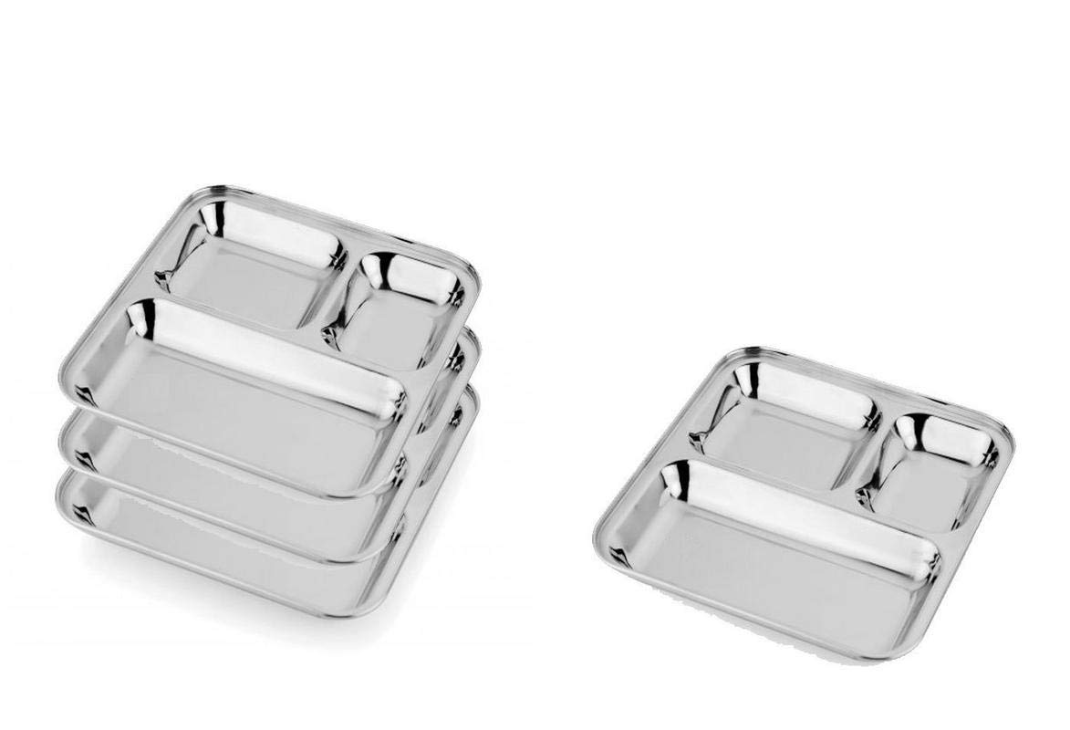 Buy Kanshita's Rasoiware Stainless Steel 3In1 Three Compartment Divided