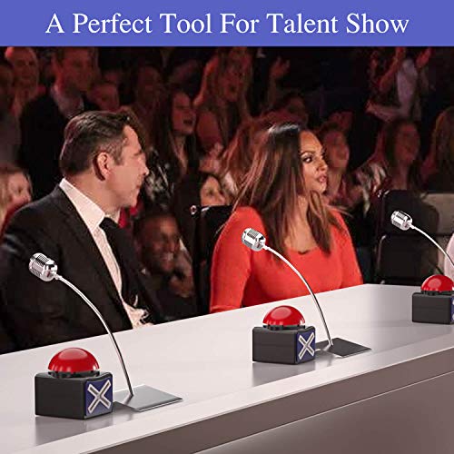 Image of BEAN LIEVE Game Answer Buzzer, Game Buzzer With Lights And Sound Trivia Quiz Got Talent Buzzer, Buzzer Buttons For Game Show, Red Game Buzzer For Kids Adult Classroom (Red), Family