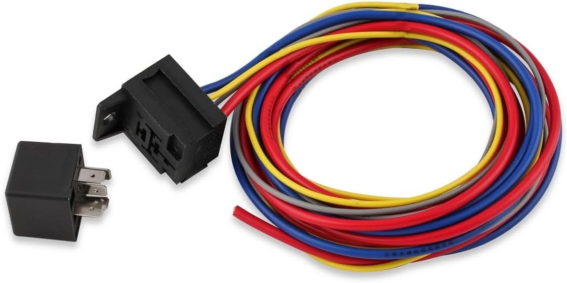 Msd Electric Fan Harn./Relay Kit 180 Deg-30A