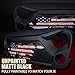 Xprite Matte Black Front Grill Gladiator Vader Grille with US Flag Steel Mesh Compatible with 2007-2018 Jeep Rubicon Sahara Sport JK JKU