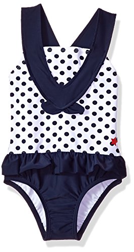 Image of KIKO & MAX Girls' One-piece Peplum Bathing Suit Swim Suit