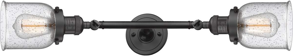 Innovations 208-OB-G54 Franklin Restoration Bath Vanity Light, Seedy Glass, Oil Rubbed Bronze