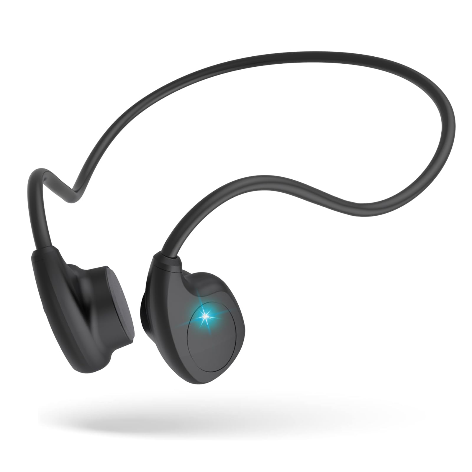 骨伝導イヤホン bluetooth こつでんどう イヤホン bluetooth txzz オープンイヤー 耳を塞がない ワイヤレス ランニング 26g超軽量 Type-C急速充電 通話ノイズキャンセリング 物理ボタン操作 生活防水防汗 こつでんどういやほん スポーツ/アウトドア/通勤（ブラック）