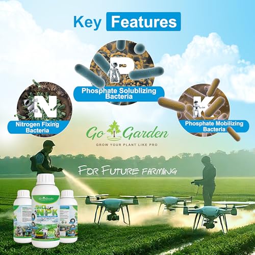 Image of Go Garden NPK Liquid Bio-Fertilizer | Living Bacteria for Easy Nutrient Absorption | Ideal for All Crops & Soils | Improves Soil Health & Boosts Crop Growth (500ml)