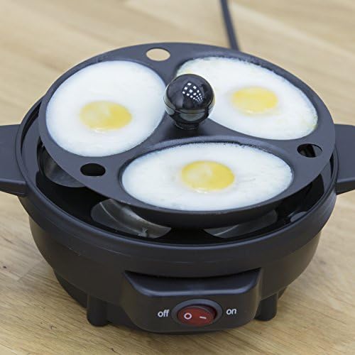Swan SF21020N 7 Egg Boiler and Poacher, Featuring 3 Cook Settings, 350w, Black/Stainless Steel