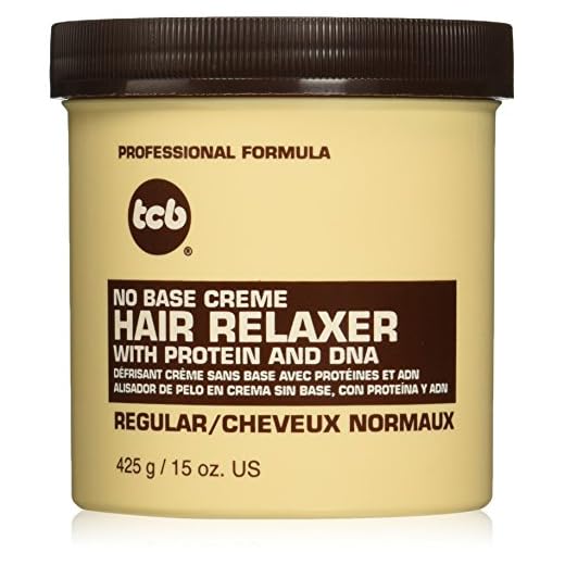 TCB No Base Creme Hair Relaxer, Regular, 15 Ounce