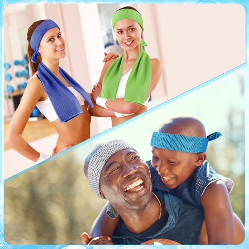 Image of Maitys 600 Pcs Cooling Towel Bulk for Neck and Face, Fresh Colors