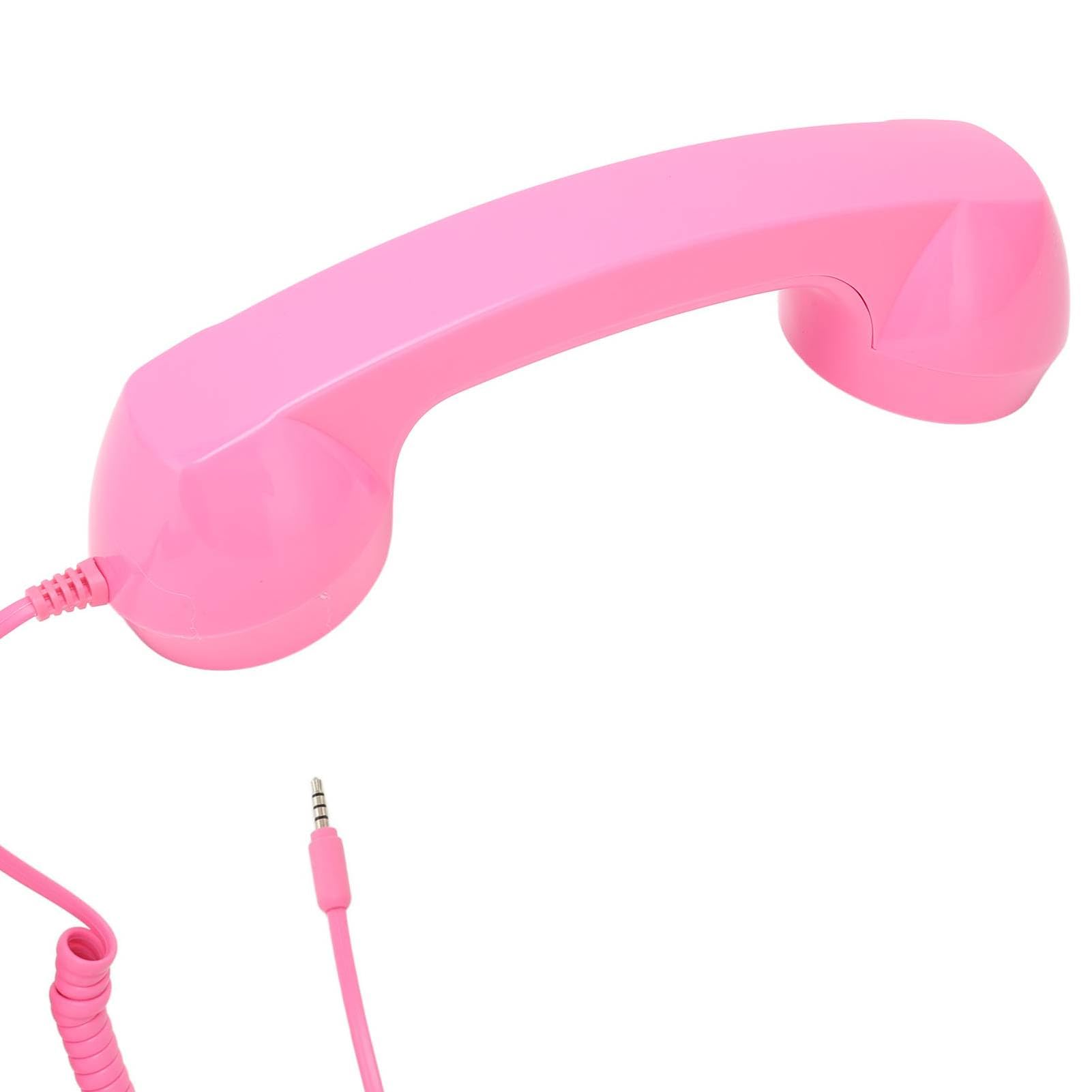 Retro Landline Corded Telephone, Cell Phone Receiver with Microphone, 3.5mm Multifunction Wired Phone for Smartphones and Computers. (#1)