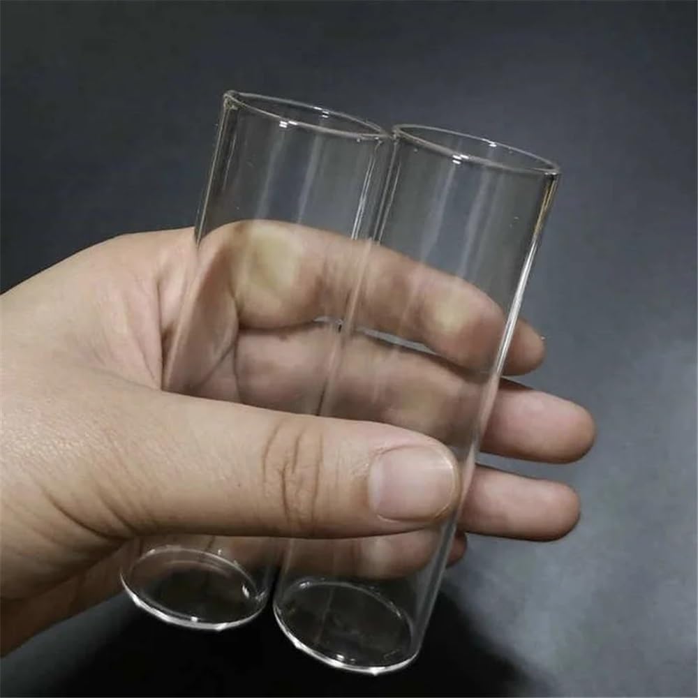Test di vetro, Confezione da 10 provette in vetro trasparente a fondo piatto 30x100 mm 50 ml for laboratorio