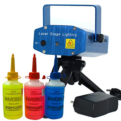 Kit Iluminação FESTA Super 5x1 Laser Magic Ball Luz Negra Strobo Tintas UV 220v