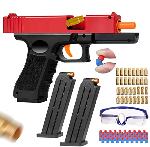 Toy Guns With Soft Bullets,Goggles,Gift For Boys And Girls Educational Toys Ages 6+ (Red #TOP7