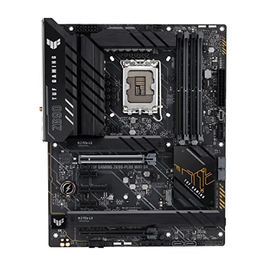 ASUS TUF Gaming Z690-PLUS WIFI D4 Scheda Madre Gaming ATX, Intel Z690, LGA1700, DDR4, PCI 5.0, 14+1 Fasi Alimentazione, 2.5Gb LAN, WIFI 6, Realtek 7.1 Sorround, 4xM.2, SATA 6GB/s, Aura Sync RGB, Nero