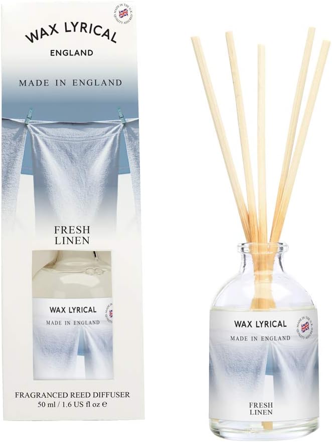 Wax Lyrical 50 ml Reed Diffuser, Fresh Linen