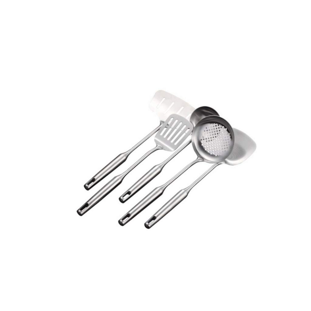 Set Kitchen Cooking Tools 304 Edelstahl Kochutensilien mit langem Griff Spatel Suppenkelle Küchengeschirr