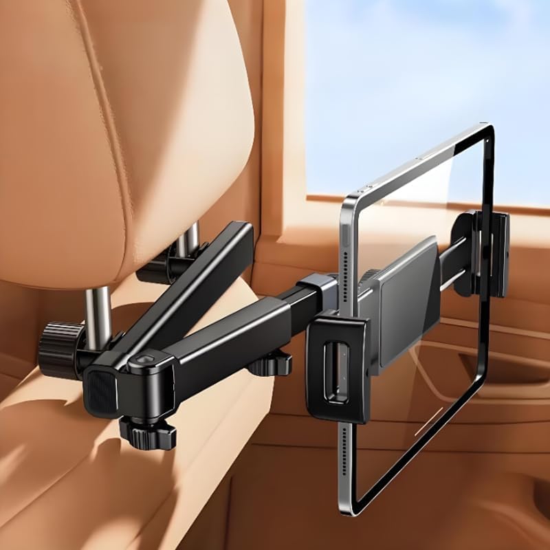 1 Pack Car Headrest Tablet Mount Holder for Mercedes Benz G-Class W463 2010-2018, Back Seat Extender Stand Rear Passenger Mount Premium Aluminum