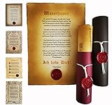 ❤️ PERSONALISIERUNG: Wähle Dein Lieblingsmotiv. Unter „Jetzt anpassen“ bestimmst Du die Ansprache sowie den Gratulanten. Optional wählst Du zwischen gedrucktem oder echtem Lacksiegel. Hier kannst Du entscheiden, ob Du Deinen Liebesbrief mit einer Geschenkrolle mit Lacksiegel übergeben möchtest. Für die Anfertigung benötigen wir 1-3 Werktage Zeit.