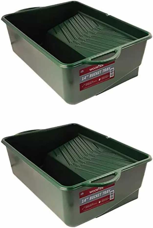 2 Pack Replacement 14" Wide Roll-Off Grid Paint Bucket-Tray for Wooster BR414 Models
