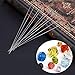 Extra Fine Thin Beading Embroidery Needles 40 Pcs - Long Straight Jewelry Making Needles with Threaders and Sewing Pin Cushion