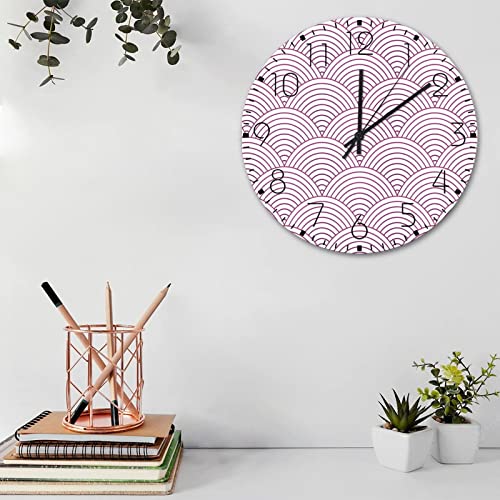 Horloge murale rétro ronde de 38 cm pour décorer un mur vide - 4