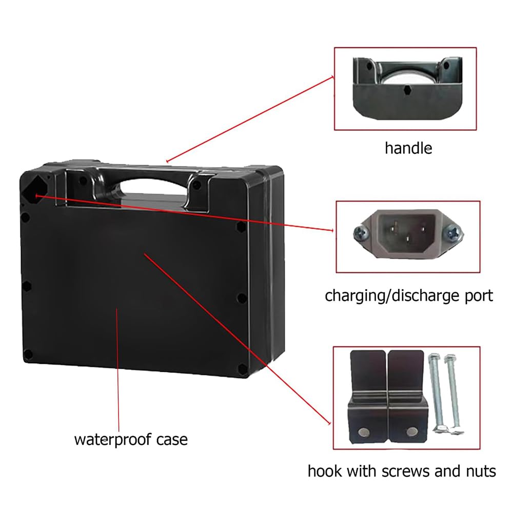 Batería de Litio para Silla de Ruedas eléctrica de 24 V, 12 Ah y 18 Ah, batería de Litio Recargable de 24 V con Cargador para Motor de Silla de Ruedas eléctrica de 0 a 500 W