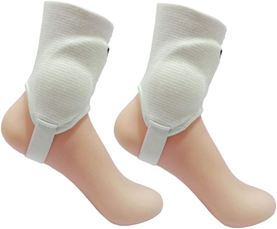 Ankle guards (x 1 Pair Shield Protector Dual Sided Pads for Soccer Football (White Color)