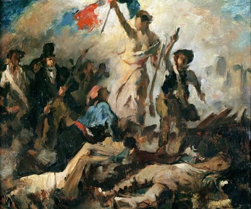 Étude pour la Liberté guidant le peuple Delacroix toile chambre à coucher