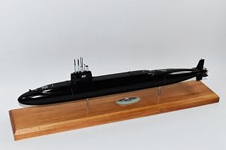 Squadron Nostalgia LLC USS Ulysses S. Grant SSBN-631 Submarine Model,Navy,Scale Model,Mahogany,20 inch,James Madison Class