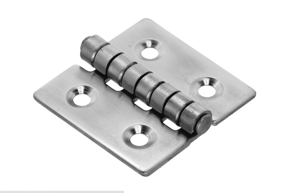 Edelstahl Klappscharnier 70x40x1,5mm – Gestanzt, Rostfrei, Für Möbel & Türen