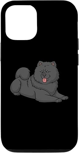 Funda divertida y linda para iPhone 15 Pro Chow Chow Chow Tumbado