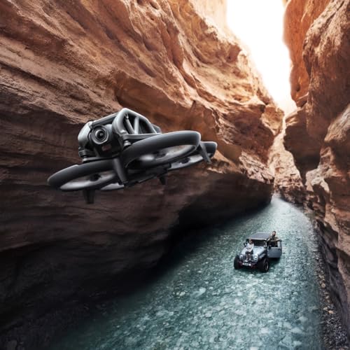 Image of DJI Avata, First-Person View Drone with 4K Stabilized Video, Super-Wide 155 FOV, Built-in Propeller Guard, HD Low-Latency Transmission, Black, FAA Remote ID Compliant