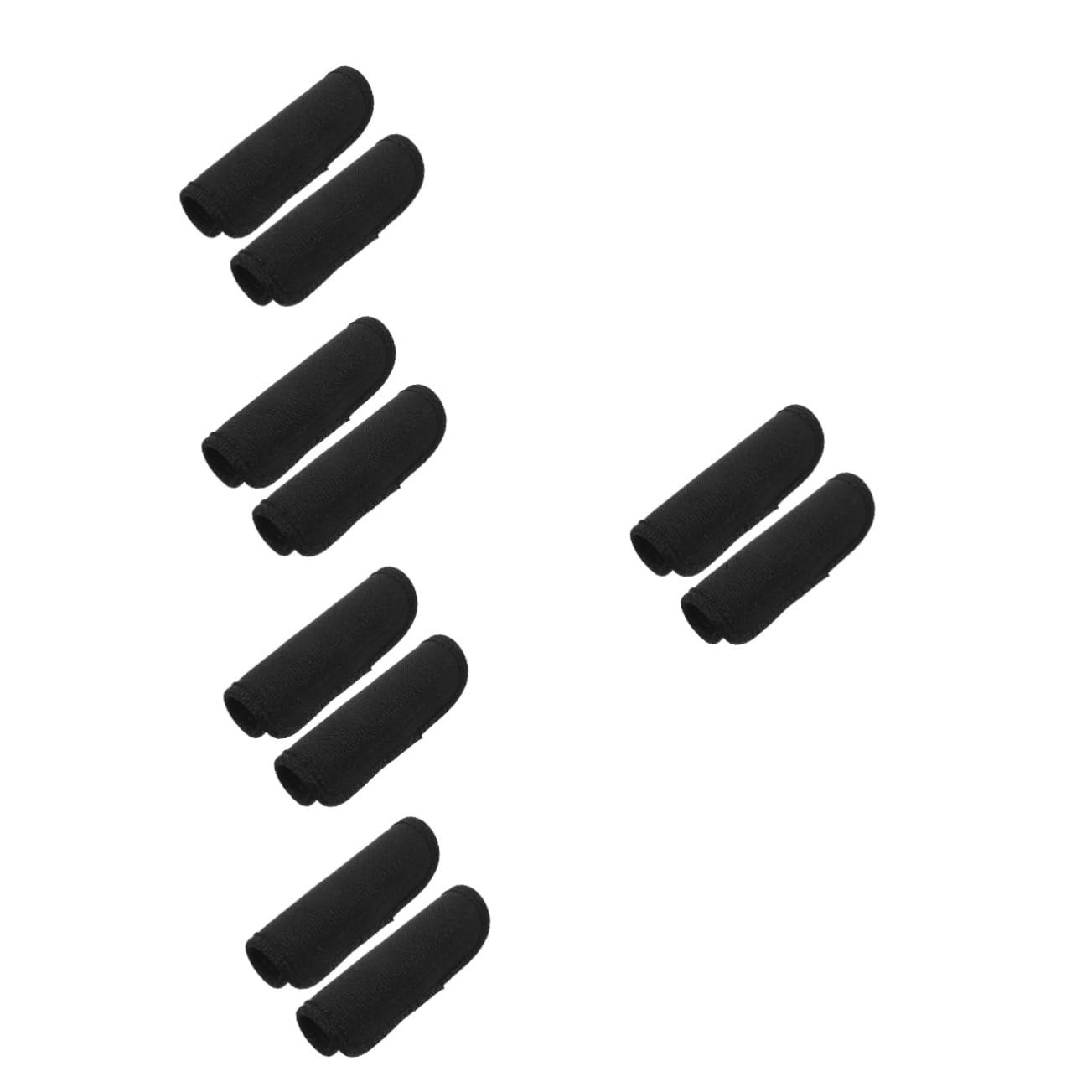 FOMIYES 5 Series Funda para Asa De Equipaje Maleta Empuñadura De Bolsa Cubierta De Envoltura De Manija Cubierta del Asa del Carro Manejo De Equipaje Wraqp Negro Neopreno 2 Piezas X 5