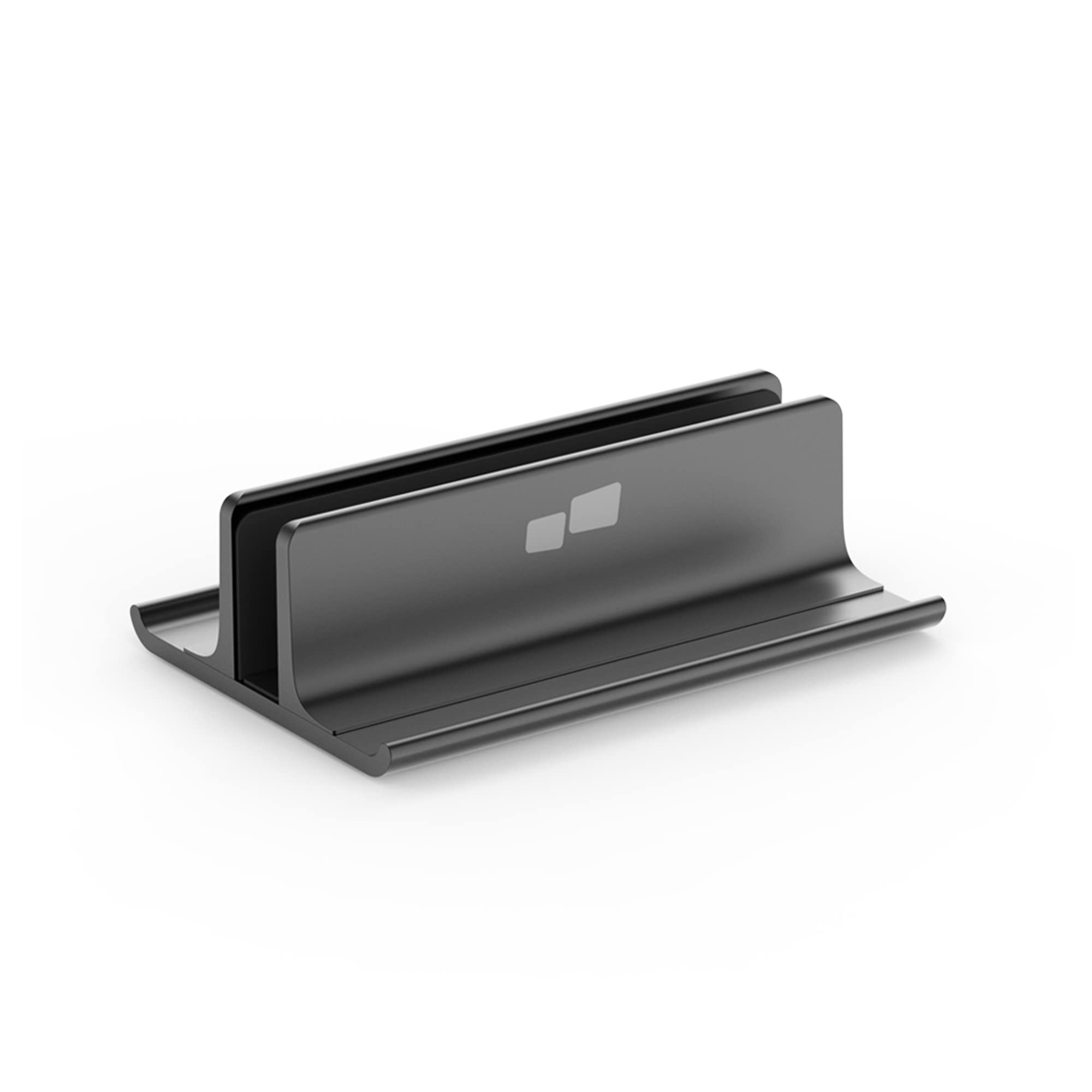 MP Mobile Pixels - Supporto verticale per laptop 3 in 1, supporto regolabile in alluminio da tavolo per smartphone, tablet, laptop, libri (nero)