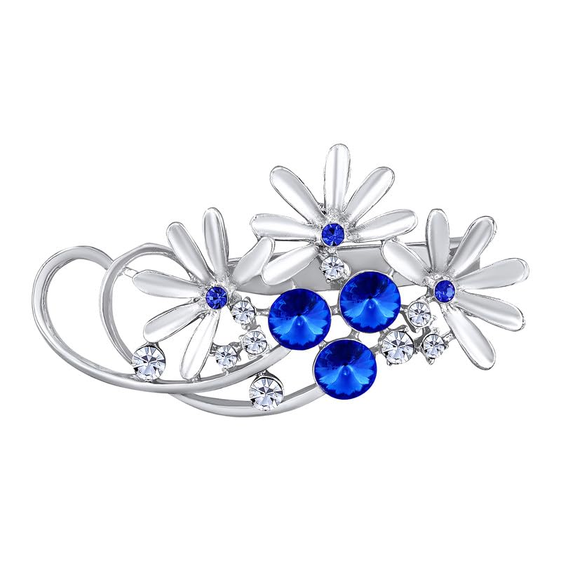 mahi Floral Shaped Crystal Studded Saree Pin/Wedding Brooch for Women (PABP1101138PR)-picture-43