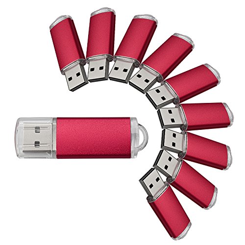 Clé USB 2 Go U215 lot de 10 unités rouges pour éviter les pertes