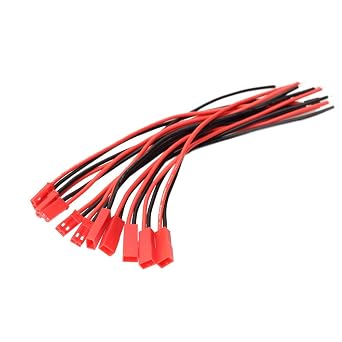 SIM & NAT 20 AWG سيليكون التوصيل لJST، 2 دبوس موصل البطارية لJST RCY التوصيل الإناث الذكور موصلات الأسلاك لRC ألعاب البطارية، 5 أزواج