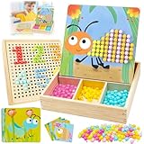 【Cadeau idéal】ce jeu de puzzle en mosaïque peut être offert pour Noël, Halloween, un anniversaire, un baptême, la rentrée scolaire, Thanksgiving ou toute autre occasion. Il plaira assurément aux petits. Un excellent jeu de puzzle en mosaïque Montessori pour les enfants de 2, 3 et 4 ans et plus.