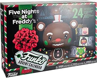 Funko POP Christmas Advent Calendar: Five Night`s At Freddy`s With 24 Days of Surprise Blacklight Pocket POP! Figurine Toys Ideal Holiday Advent Calendar Xmas Surprise Gift 58458