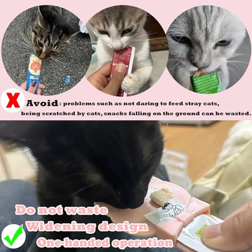 Cuchara para lamer snacks de gatos y tapas de silicona para la cocina 5