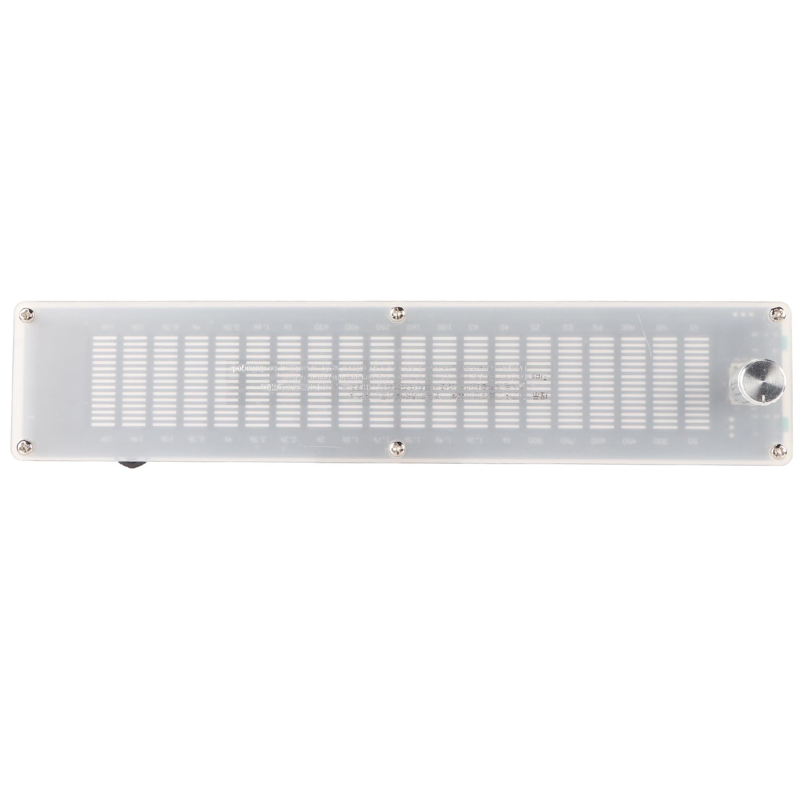 Luz Indicadora de Nivel de Música de Audio, Medidor de Nivel de Espectro Musical LED EQ Digital de 15 Bandas Luz de Ritmo de Captación Activada por Voz, DSP de Doble Canal,