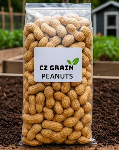 CZ Grain Whole in Shell Raw Peanuts for Birds and Squirrels and All Wildlife - Unsalted, Grown in USA (10 Pounds)