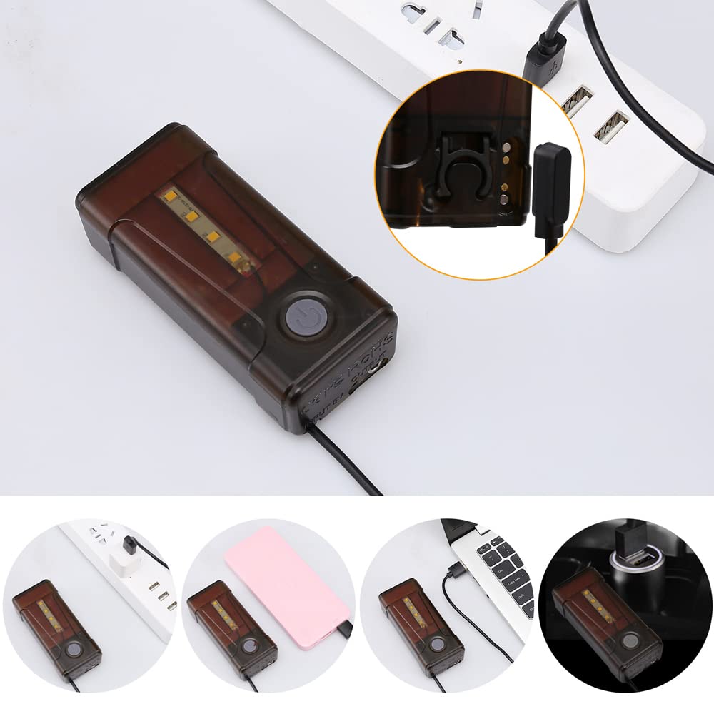 Campeggio portatile elettrico IPX7 impermeabile con flusso d'acqua a 2 livelli LED per escursionismo zaino in spalla viaggio spiaggia irrigazione animali domestici