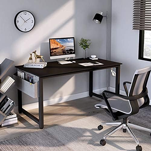 Cubiker Computer Desk 40" with Extra Strong Legs, Sturdy Office Desk Modern Simple Style Table for Home Office, Notebook Writing Desk, Black